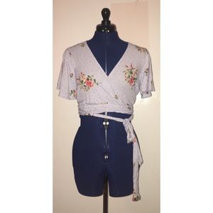 Floral crop top